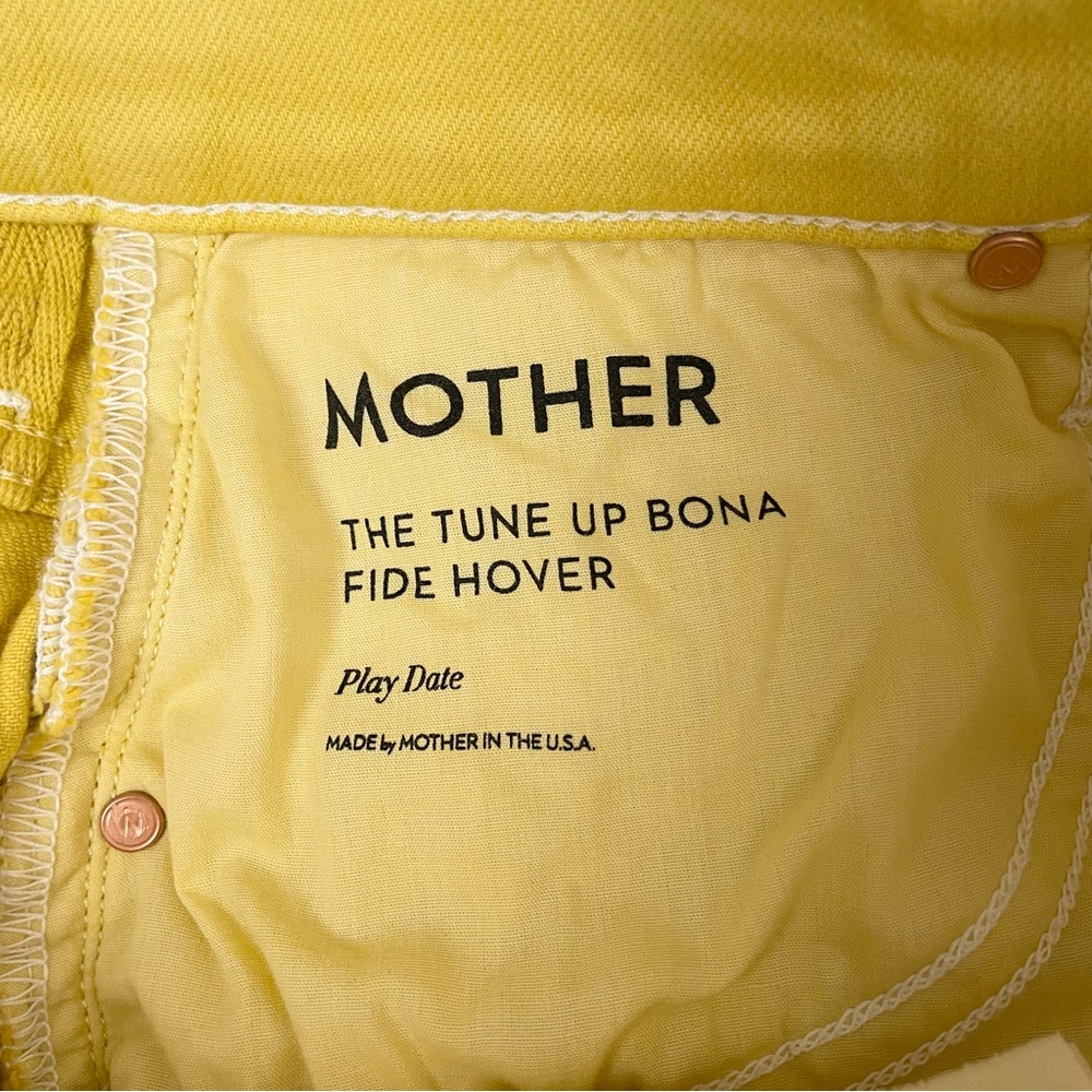 MOTHER The Tune Up Bona‎ Fide Hover Primrose Yellow Sz 28 - Picture 11 of 16